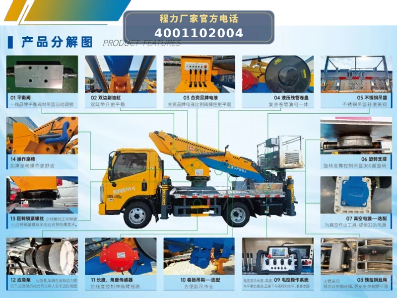 CL5040JGK6ADS型江铃顺威16米(双排蓝牌）直臂高空作业车