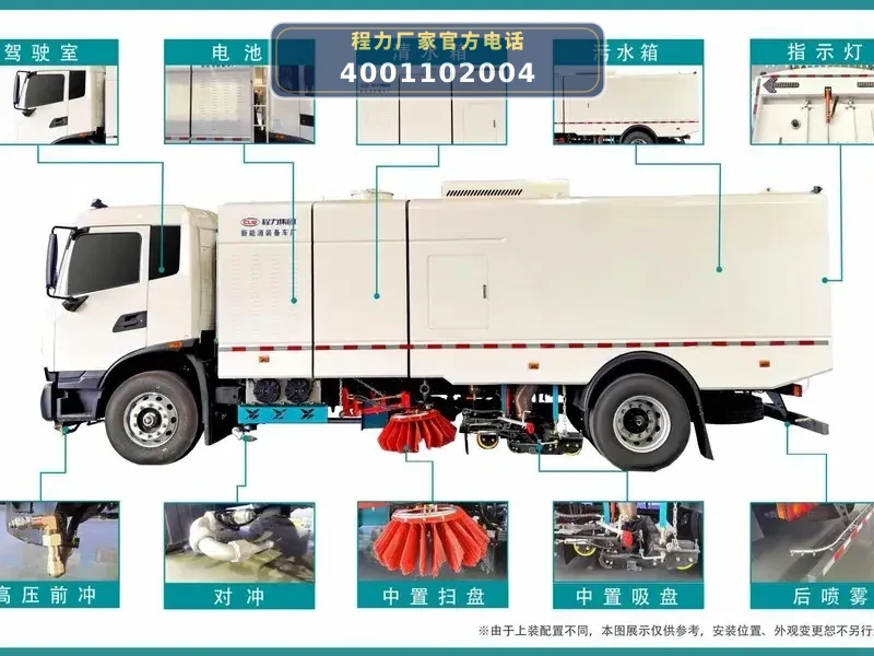 CL5180TXSBEVDP型解放纯电动洗扫车